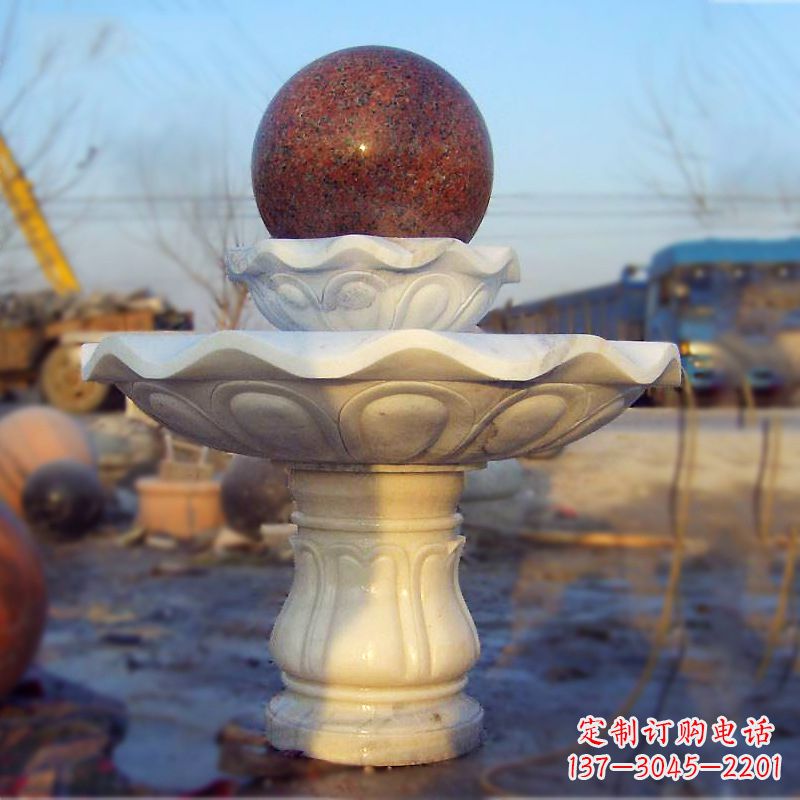 河源全新技艺!汉白玉石风水球雕塑,蕴藏吉祥能量