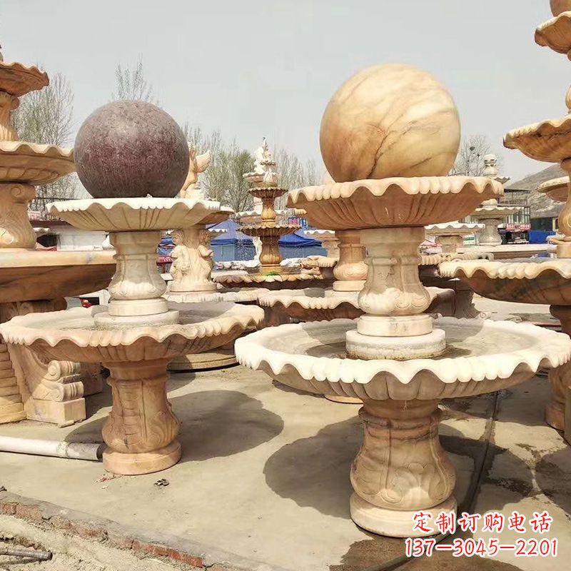 河源河北石雕风水球喷泉,给您无与伦比的美景