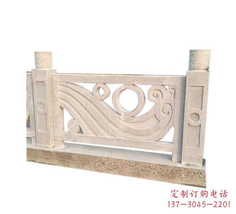 河源精美石栏板雕塑,点缀河边桥梁的美丽