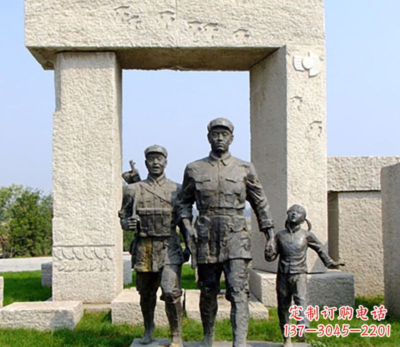 河源红军公园雕塑,精致而独特