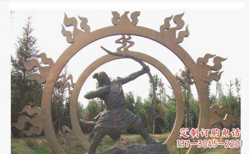 河源专业定制后羿雕塑,完美彰显人物神韵
