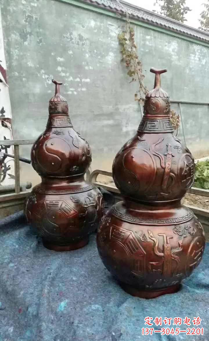 河源葫芦雕塑,精致艺术佳作