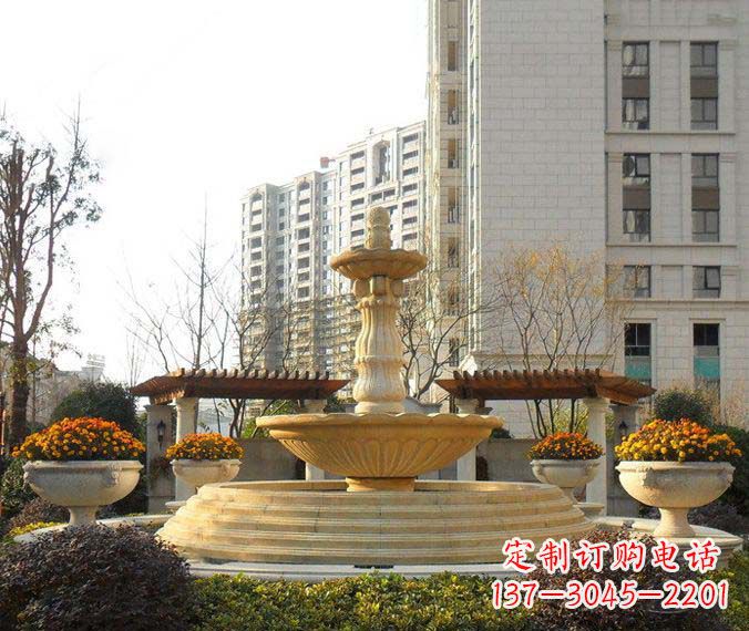 河源多层喷泉石雕,一个非凡的视觉盛宴