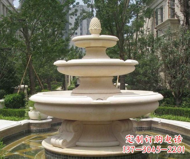 河源丰富精美的喷泉石雕
