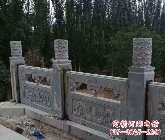 河源护城河建筑石雕栏板 (3)