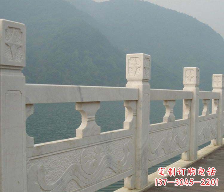 河源景区大理石栏板石雕 (2)
