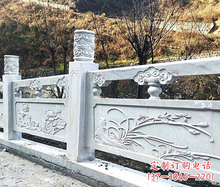 河源领雕-汉白玉石浮雕栏板