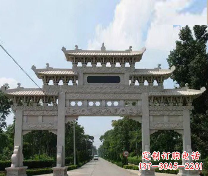 河源高品质牌坊石雕,专为客户量身定制