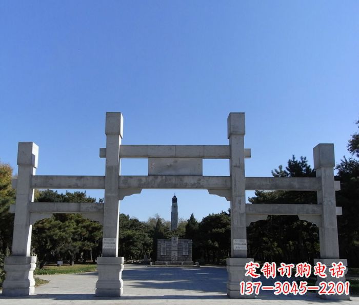 河源中领雕塑石雕牌坊定制