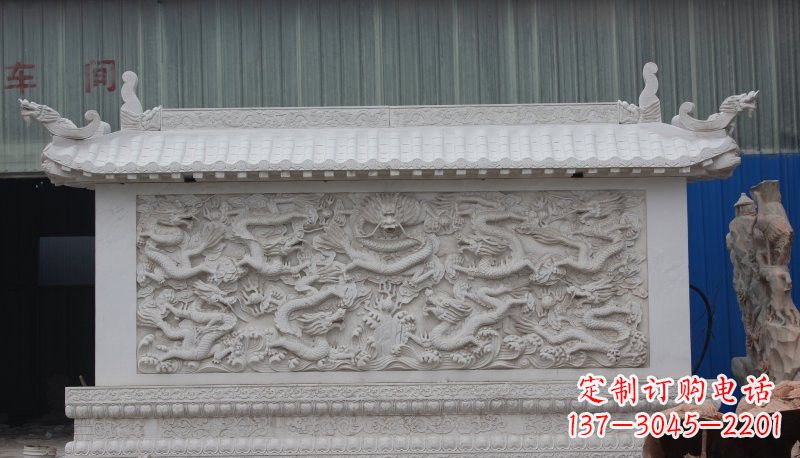 河源九龙壁石雕