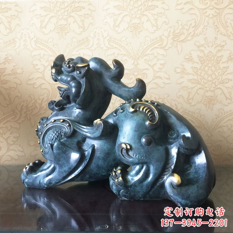 河源中领雕塑貔貅雕塑——象征着福祉和吉祥