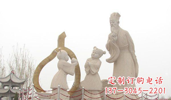 河源全新手工制作的孔融让梨石雕