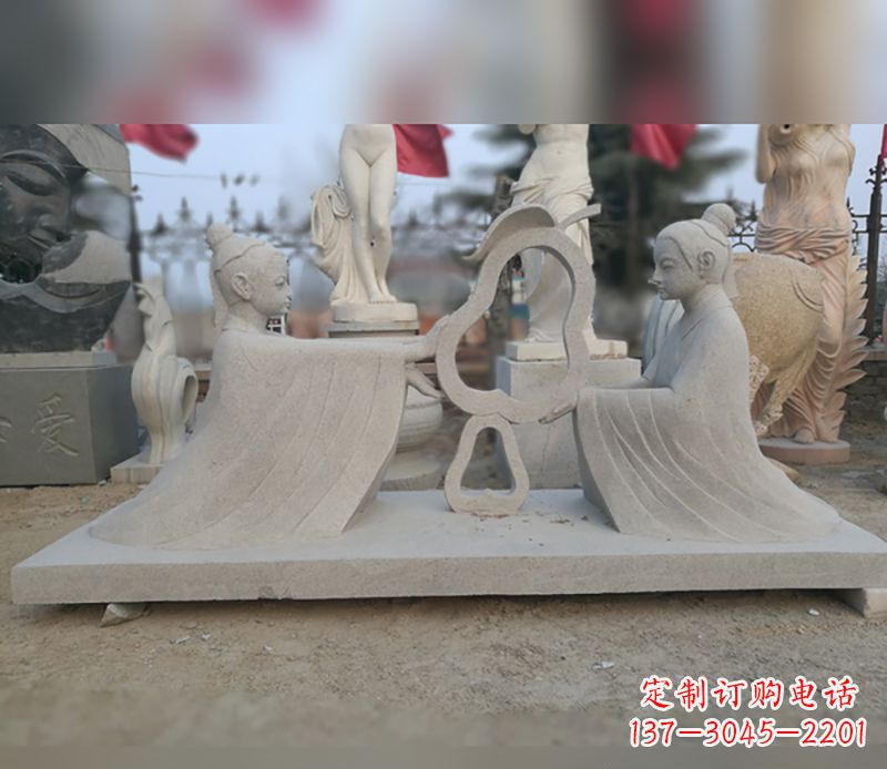 河源选择传统工艺,重现古代大臣孔融的精致雕塑