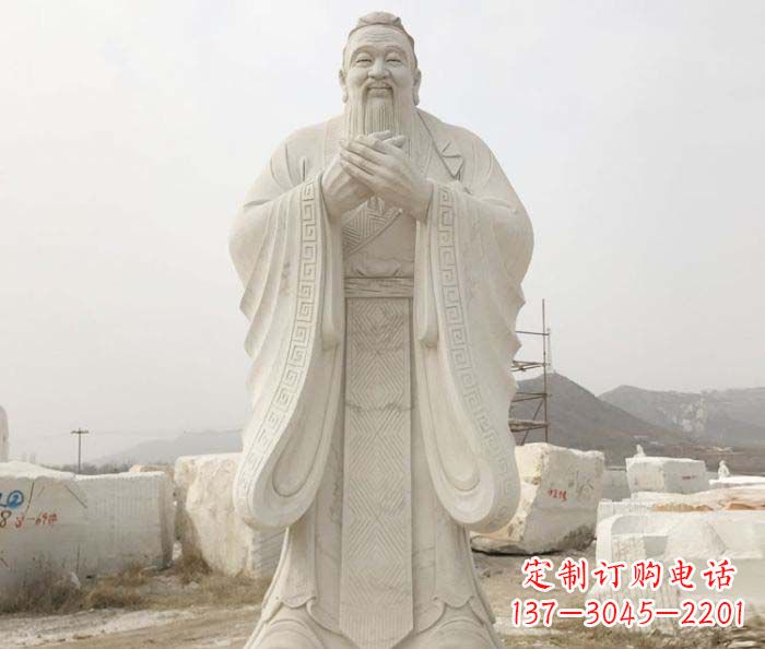 河源以孔子崇高形象设计独一无二的雕塑