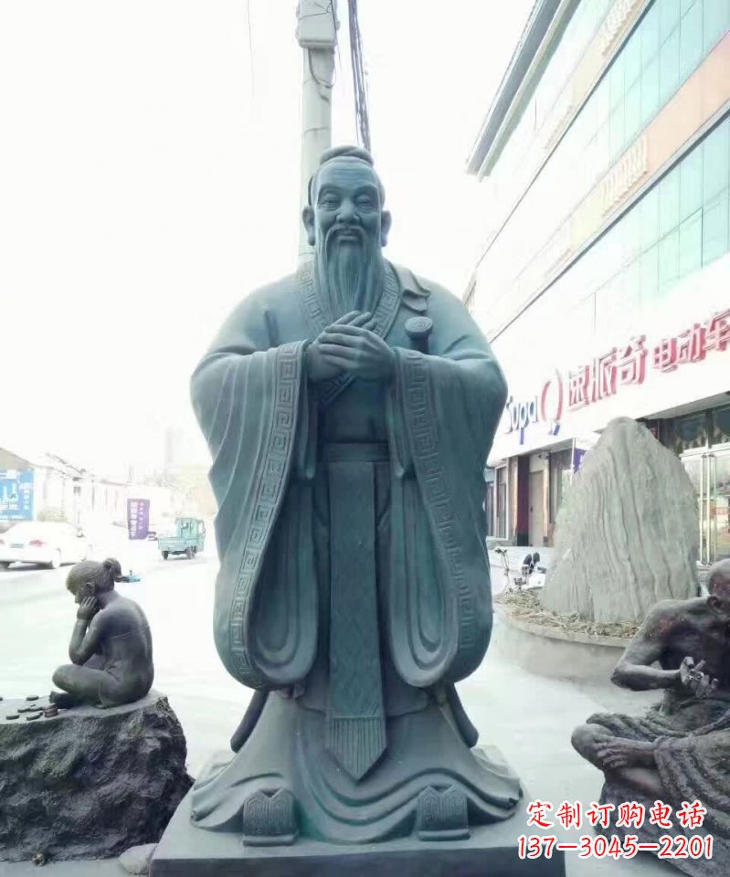 河源拥有传统文化气息的精美孔子雕像