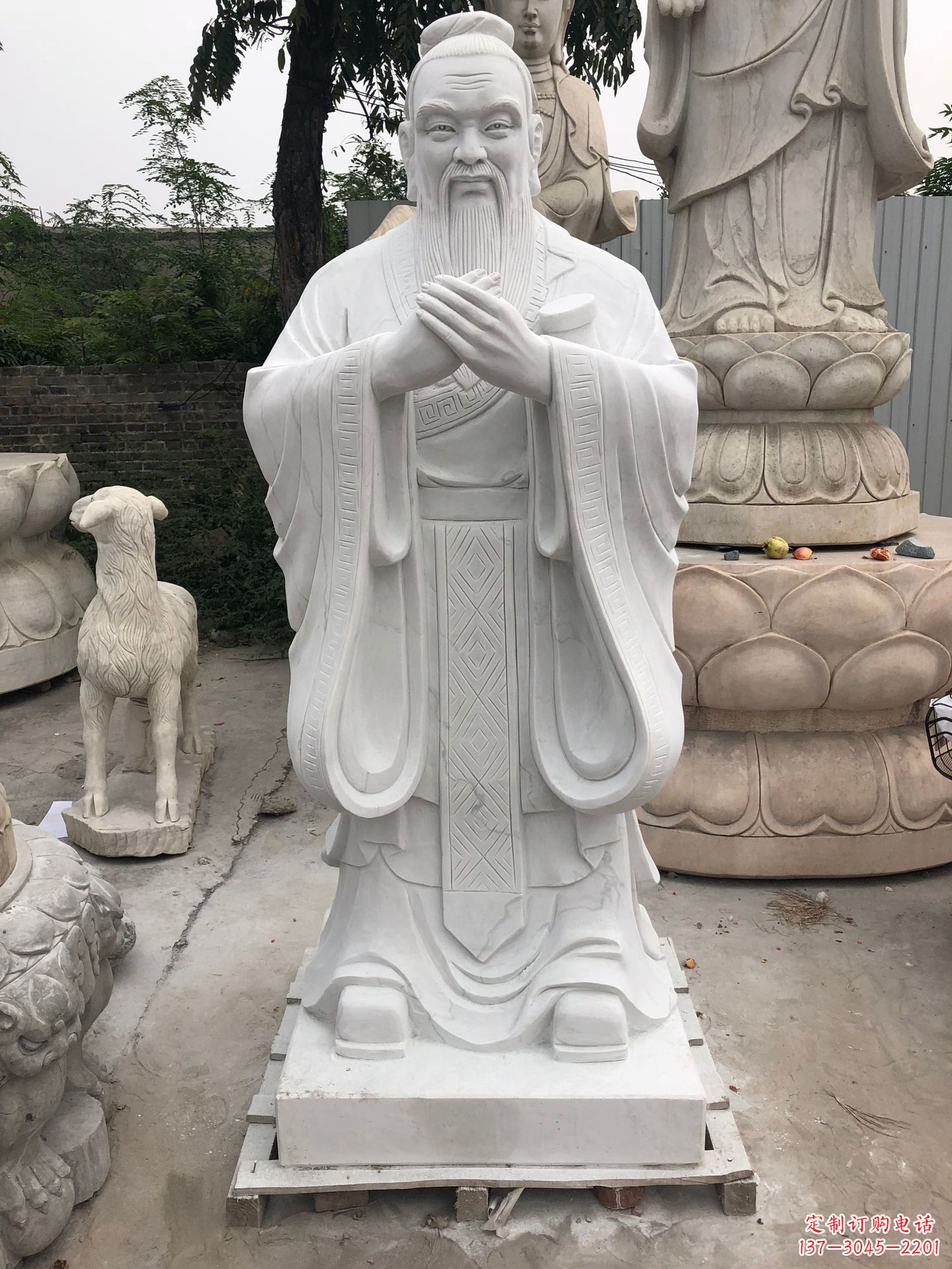 河源孔子铜雕塑,重现传统文化的荣耀