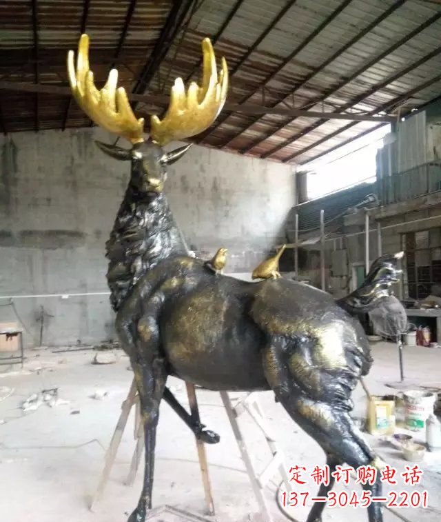 河源精美羚羊铜雕,打造您独一无二的家居装饰