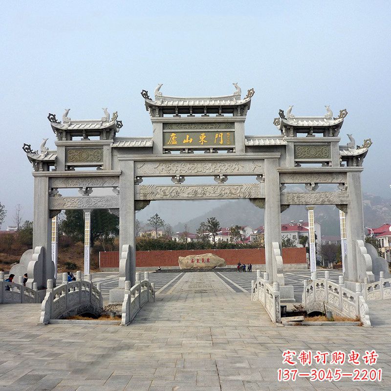 河源庐山大门石牌坊雕塑特色产品介绍