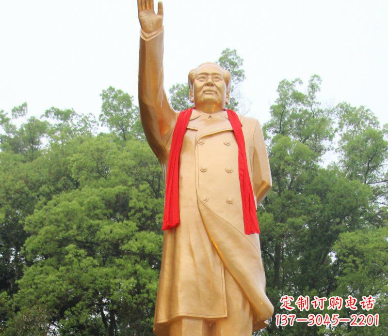 河源伟人毛主席铜雕,展现中国历史精神