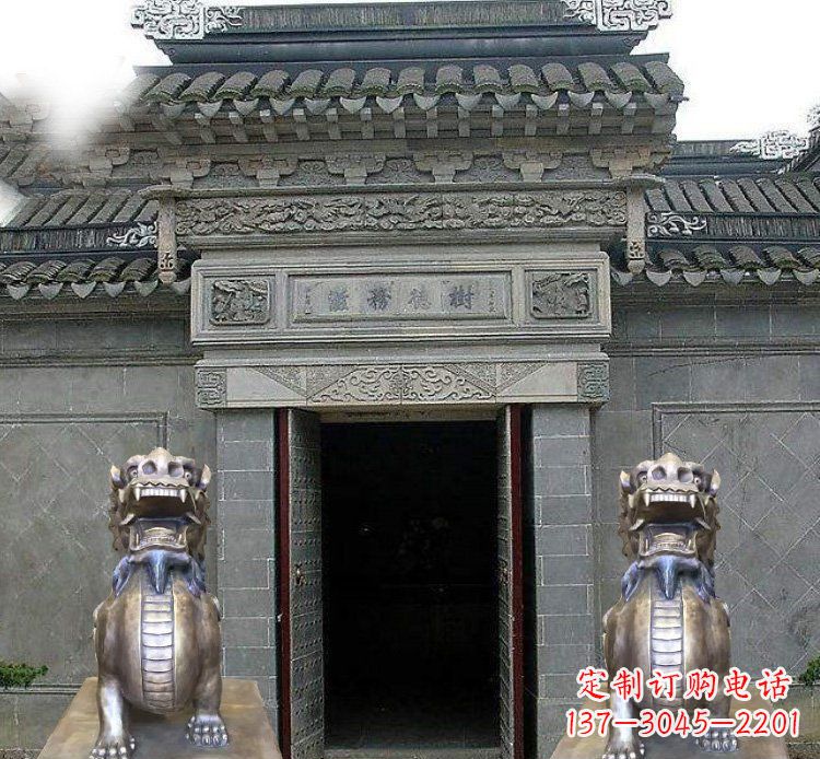 河源领雕塑定制的貔貅雕塑,展现祥和福禄