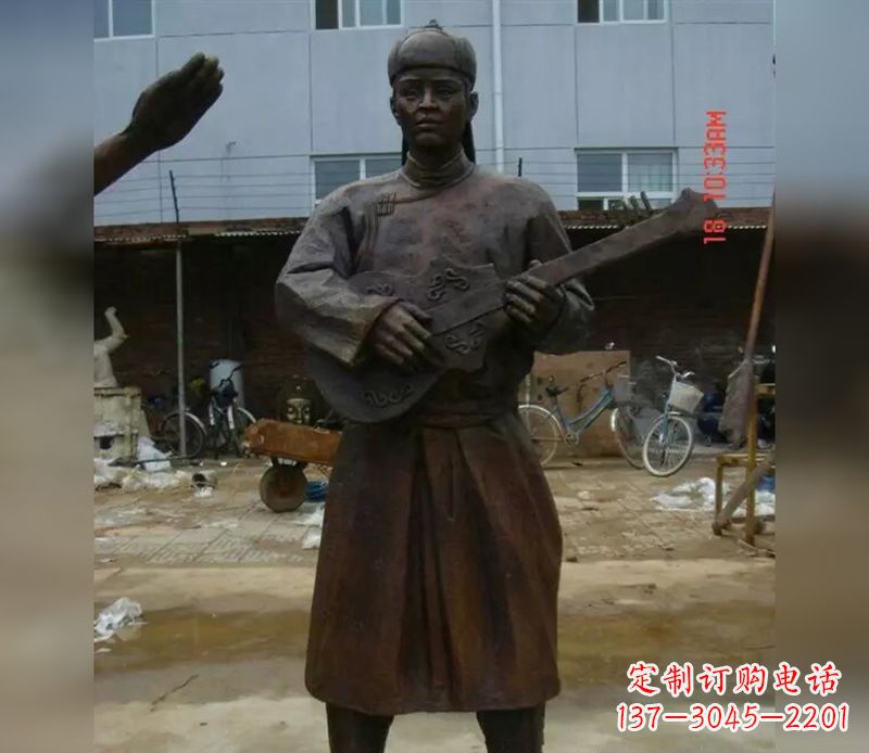 河源传承蒙古族传统,让男人雕塑回到公园