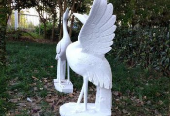 河源艺术级典雅的丹顶鹤雕塑