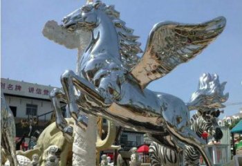 河源中领雕塑定制的飞马雕塑