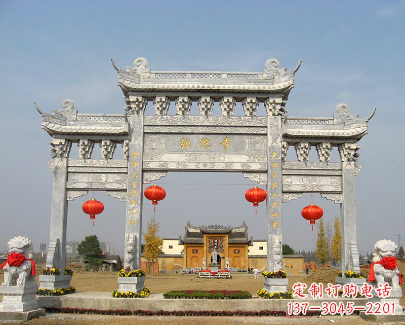 河源特色石雕牌坊,用心雕就是一种艺术