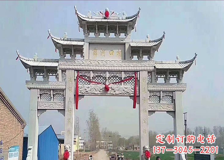 河源石牌坊雕塑，让您定制属于自己的雕塑！