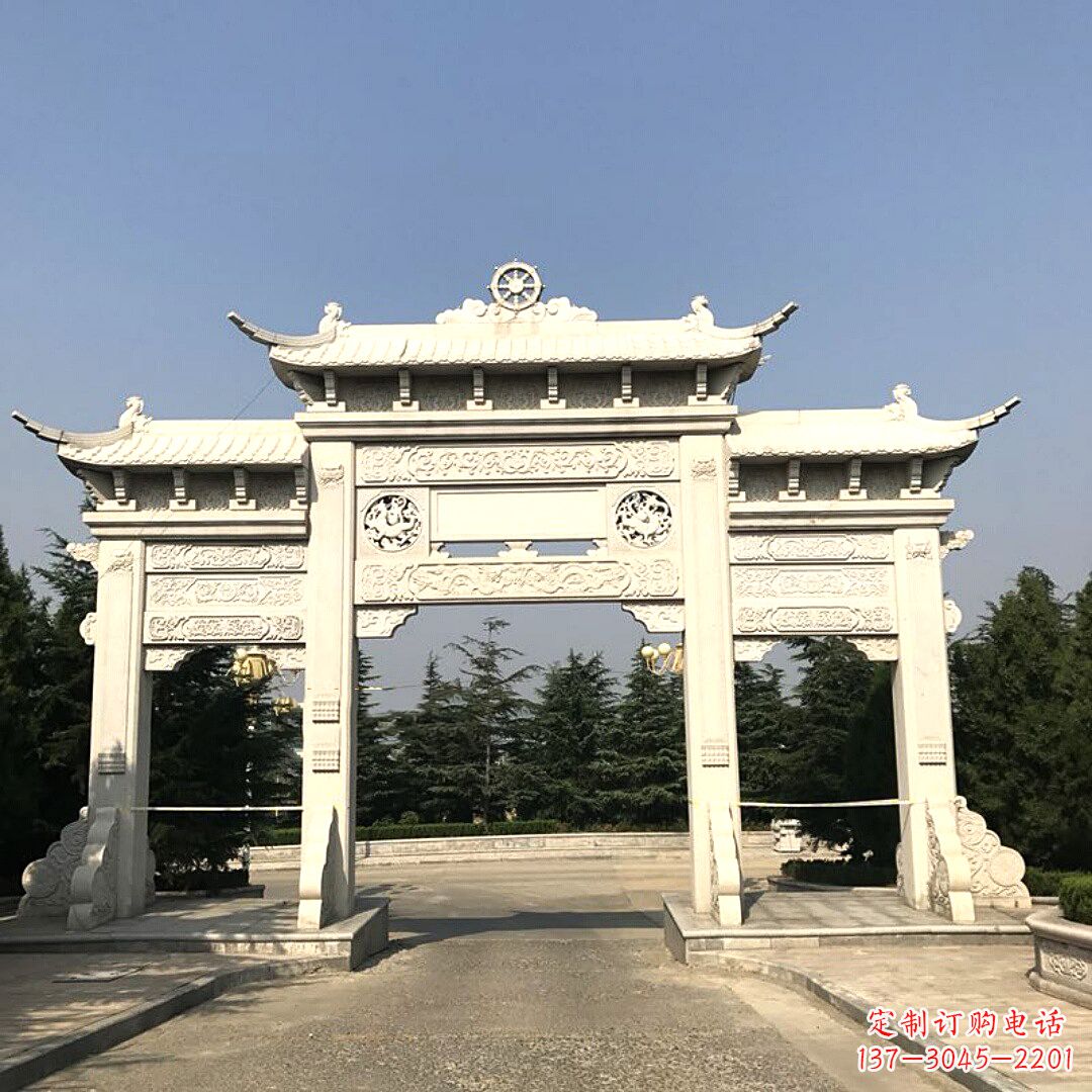 河源精致牌坊柱座石雕服务，古色古香装点璀璨文化