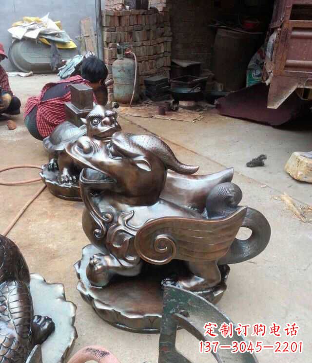 河源中领雕塑貔貅铜雕高雅非凡