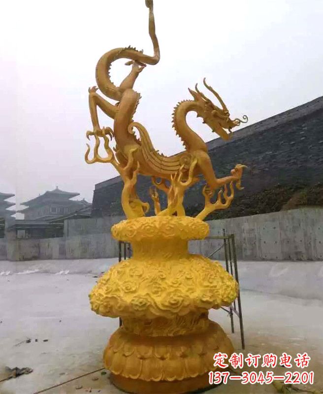 河源中领雕塑专业定制华丽的龙雕塑,集艺术设计…