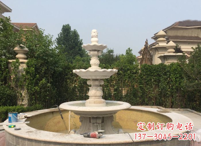 河源三层喷泉公园石雕 (2)