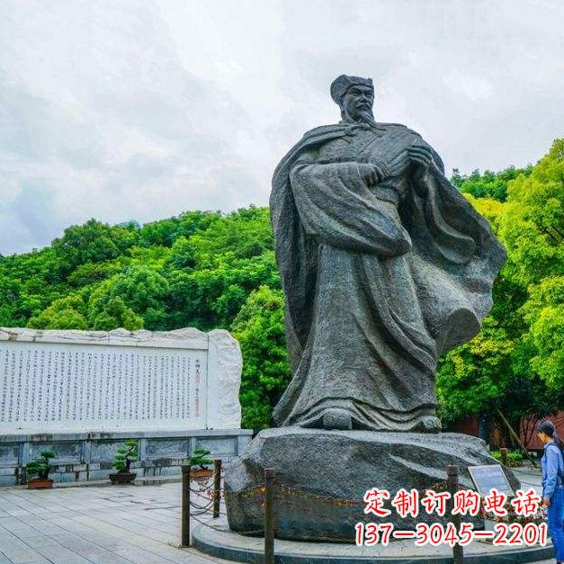河源汇聚历史荣光——中领雕塑诸葛亮雕塑