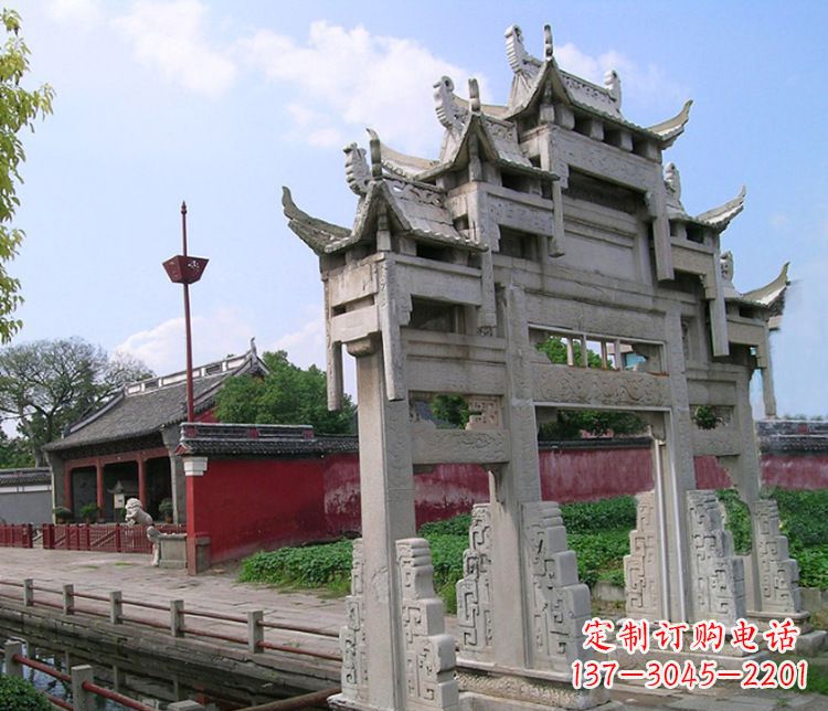 河源专业大型牌坊石雕制作