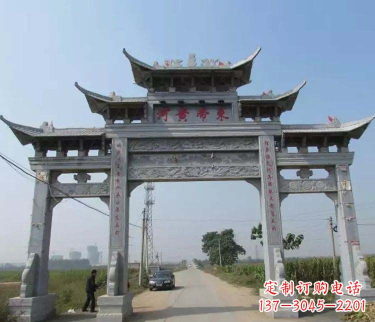 河源精品牌坊石雕,令您赞叹不已