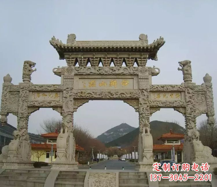 河源铭刻美好时光,中领雕塑牌坊石雕