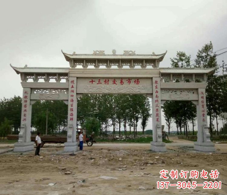 河源精美石牌坊雕塑,令你惊艳无比
