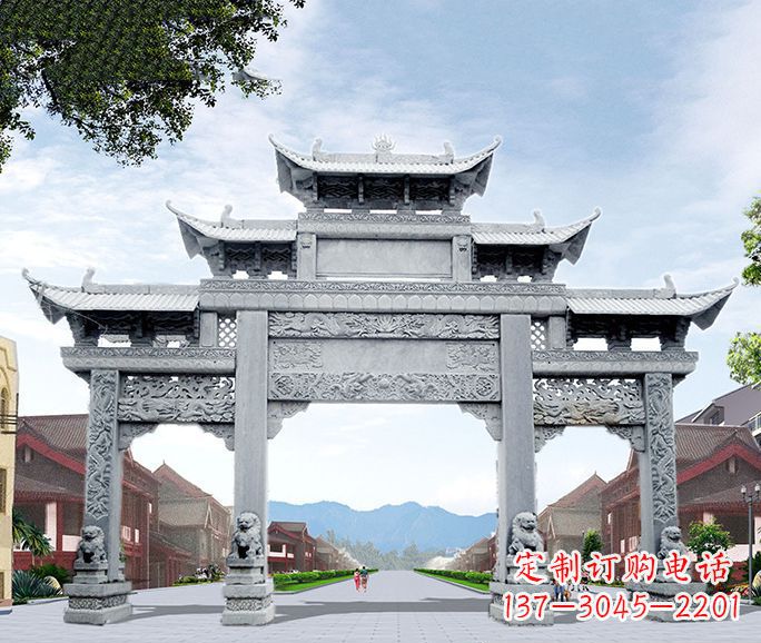 河源高品质牌坊石雕,为您量身定制