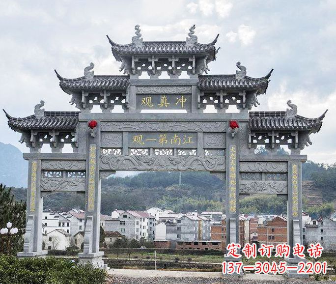 河源欣赏传统牌坊雕塑的美感