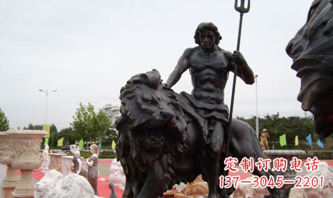 河源狮子座铜雕:狮子雕塑把你的星座进行升华