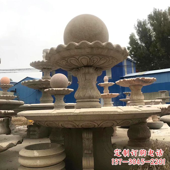 河源拥有祥和之美的玉石风水球雕塑
