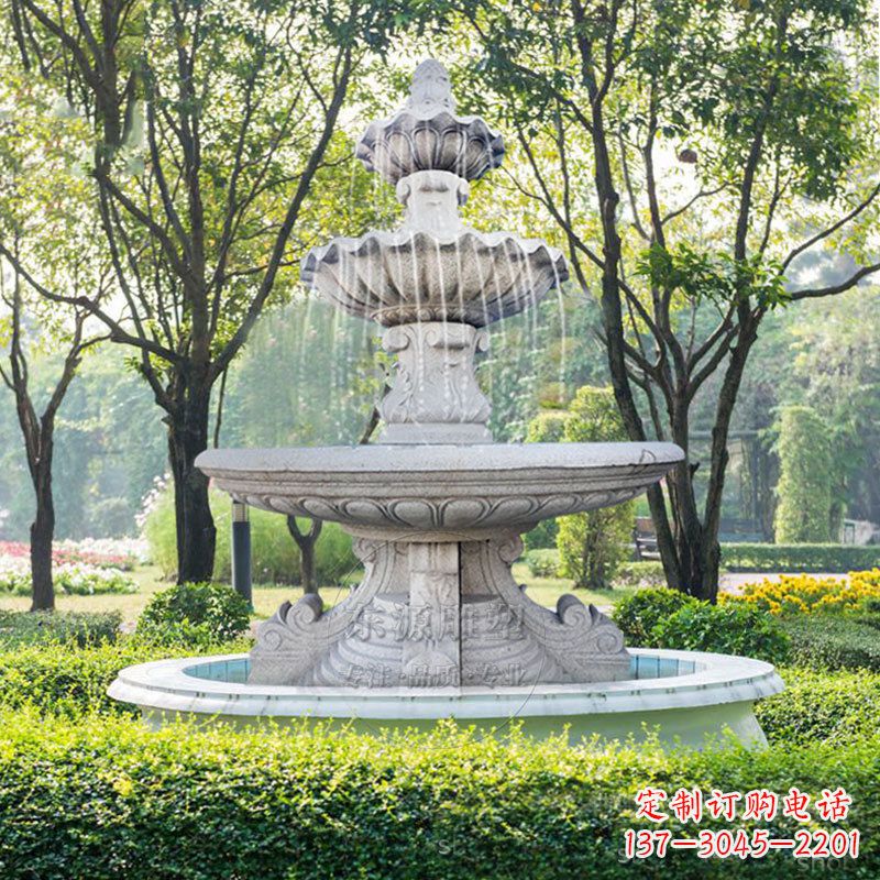 河源石雕喷泉 喷水池