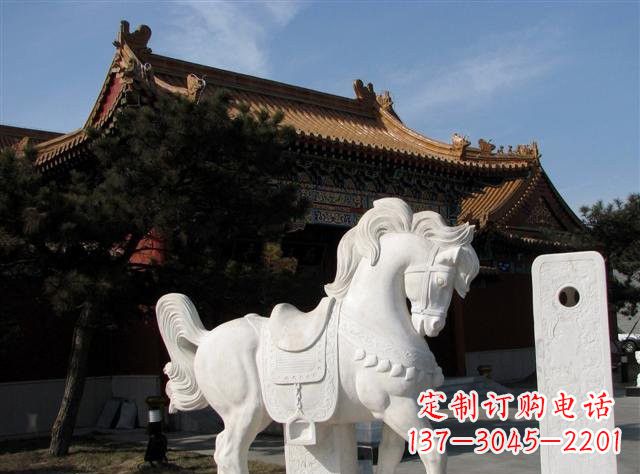 河源石雕小马
