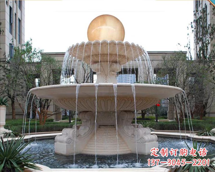 河源石墩喷泉石雕