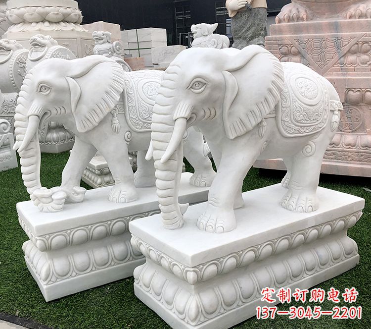 河源石浮雕大象