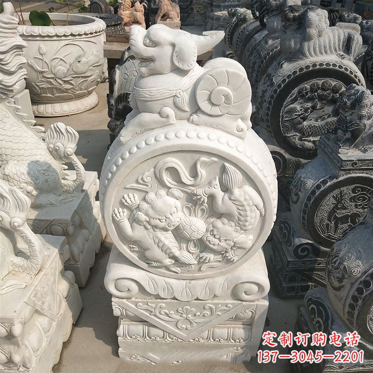 河源石门墩石雕