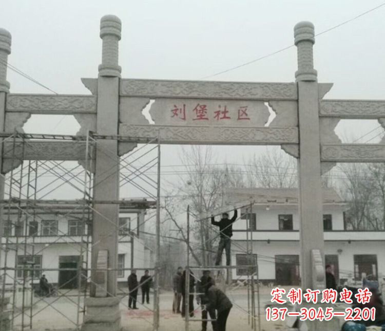 河源石牌坊道路石雕