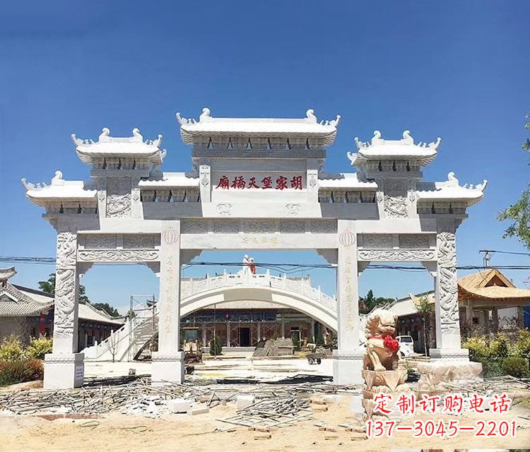 河源石牌坊的雕刻