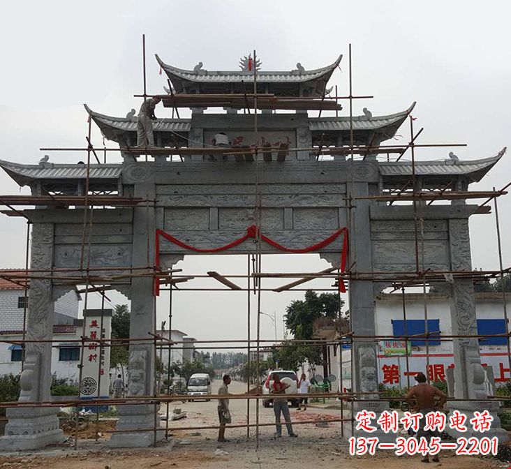 河源石牌坊雕塑